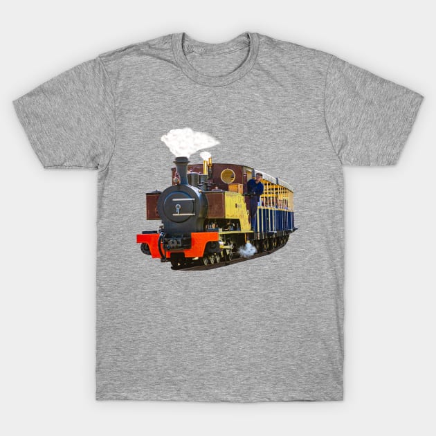 Steam Train and driver T-Shirt by dalyndigaital2@gmail.com